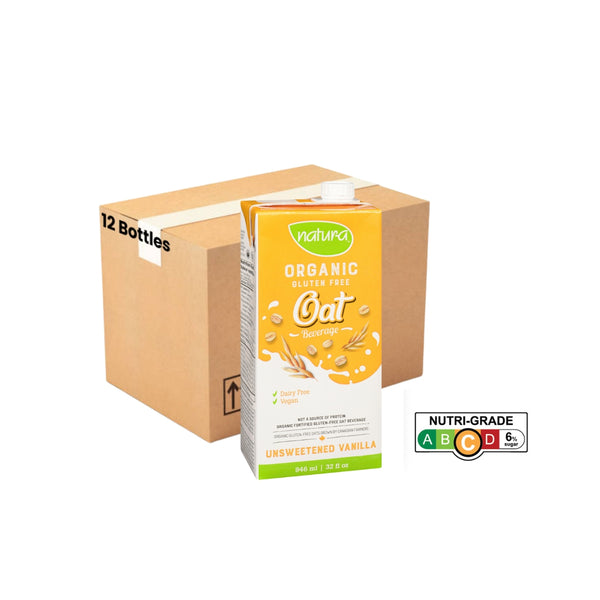 Natur-a Oat Beverage  - Vanilla Unsweetened (Organic), 946 ml. [Exp: 17/06/2023]