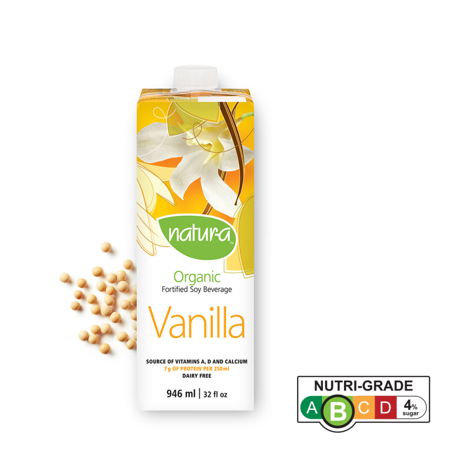 Natur-a Enriched Soy Beverage - Vanilla (Organic), 946 ml. (Exp: 21/02/2024)