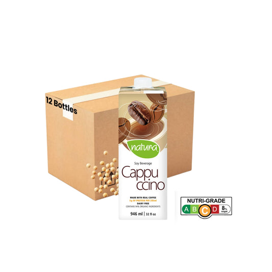 [Case of 12] Natur-a Enriched Soy Beverage - Cappuccino (Organic), 946 ml.