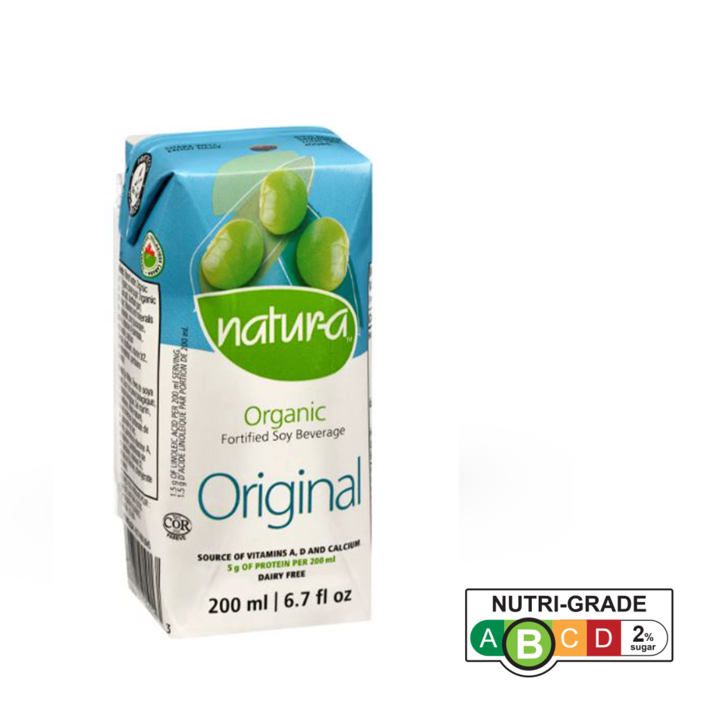 Natur-a Enriched Soy Beverage - Original (Organic), 200 ml.  - Single Pack