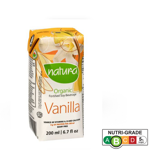 Natur-a Enriched Soy Beverage - Vanilla (Organic), 200 ml.  - Triple Pack