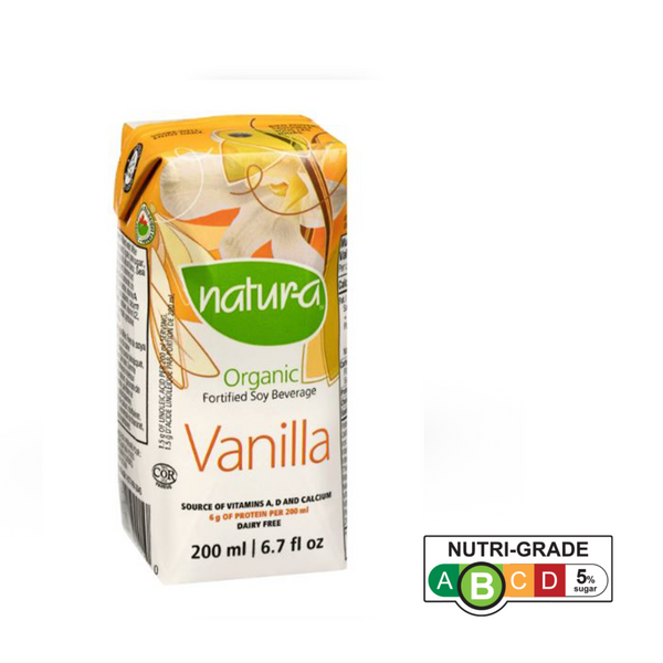 Natur-a Enriched Soy Beverage - Vanilla (Organic), 200 ml.  - Triple Pack
