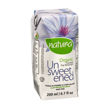 Natur-a Enriched Soy Beverage - Unsweetened (Organic), 200 ml. - Single Pack (Expiry: 24/05/2024)