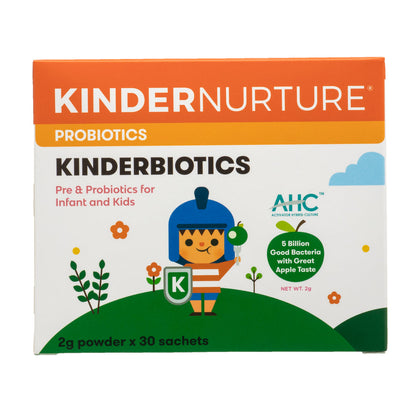 KinderNurture Kinderbiotics Probiotics, 30 sachets x 2g.