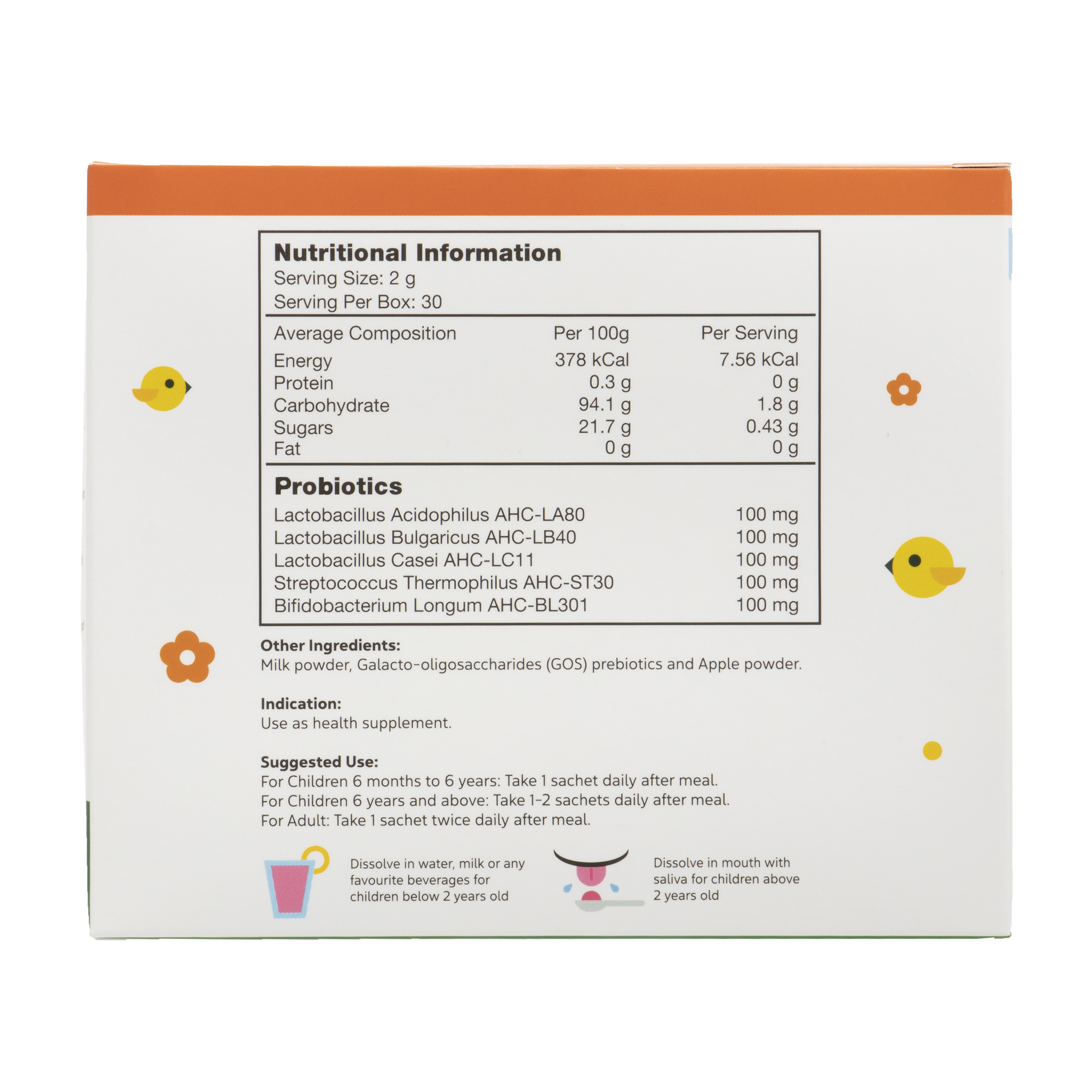 [25% Off Bundle Deal] 3 x KinderNurture Kinderbiotics Probiotics, 30 sachets x 2g.