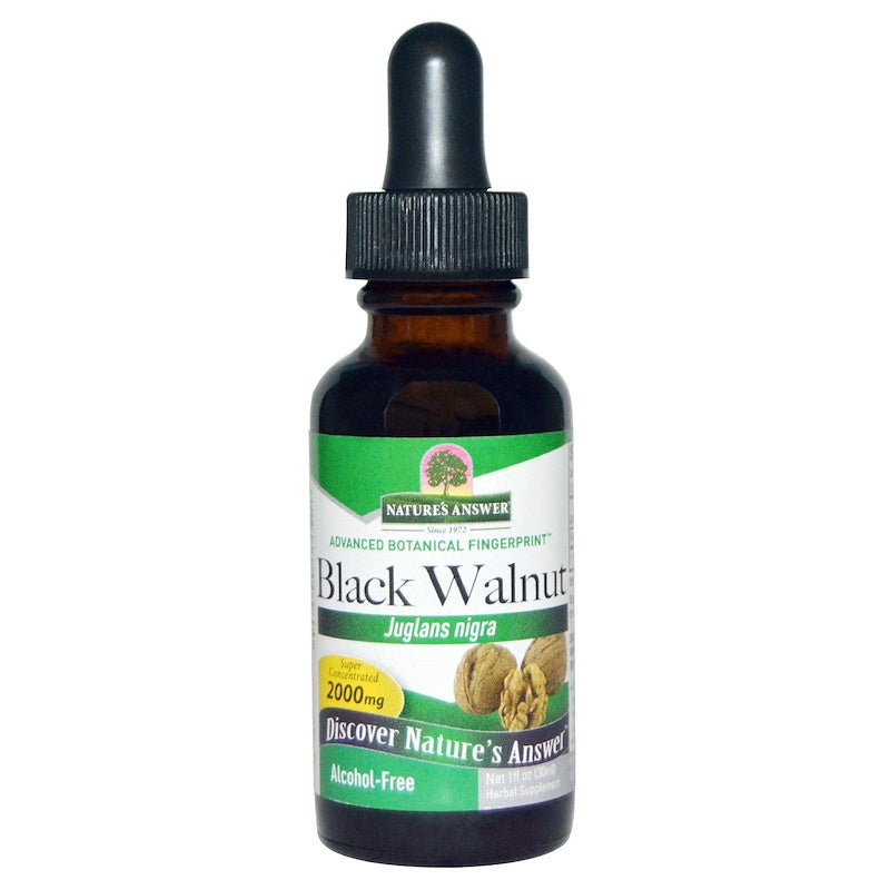 Nature's Answer Black Walnut Hulls Alcohol-Free Extract, 30 ml.-NaturesWisdom