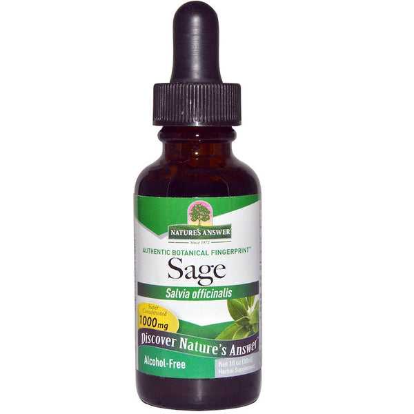 Nature's Answer Sage Alcohol-Free Extract, 30 ml.