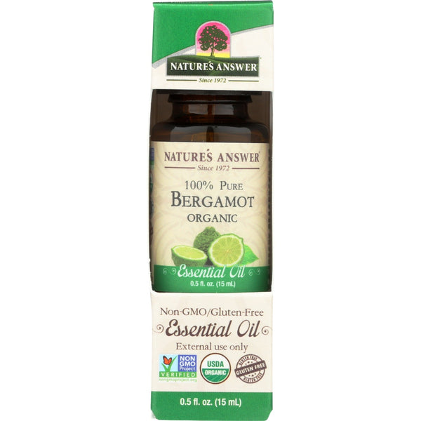 Nature's Answer Organic Essential Oil 100% Pure Bergamot, 15 ml.