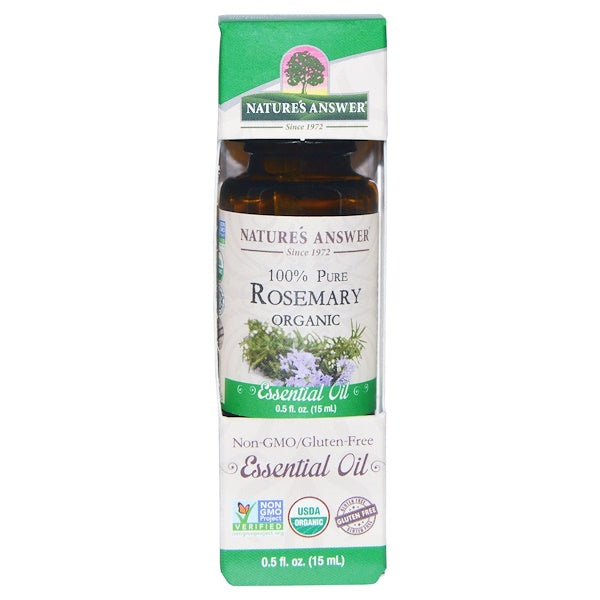 Nature's Answer Organic Essential Oil 100% Pure Rosemary, 15 ml.