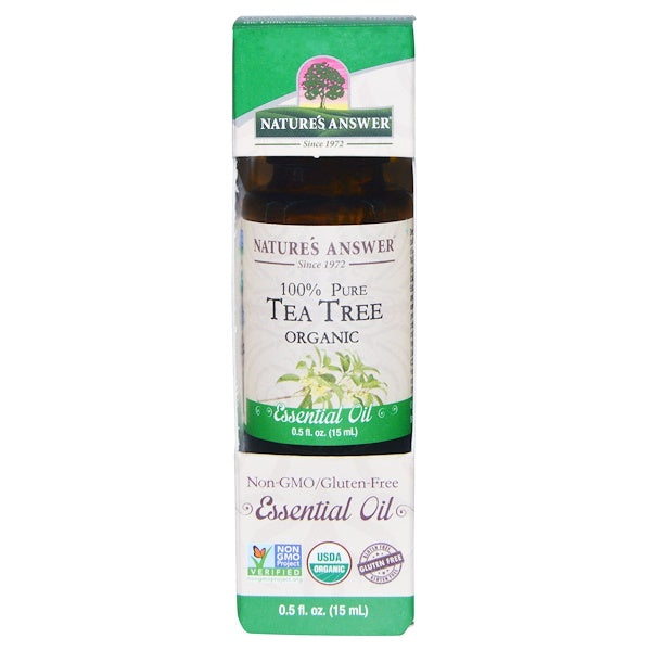 Nature's Answer Organic Essential Oil 100% Pure Tea Tree, 15 ml.-NaturesWisdom