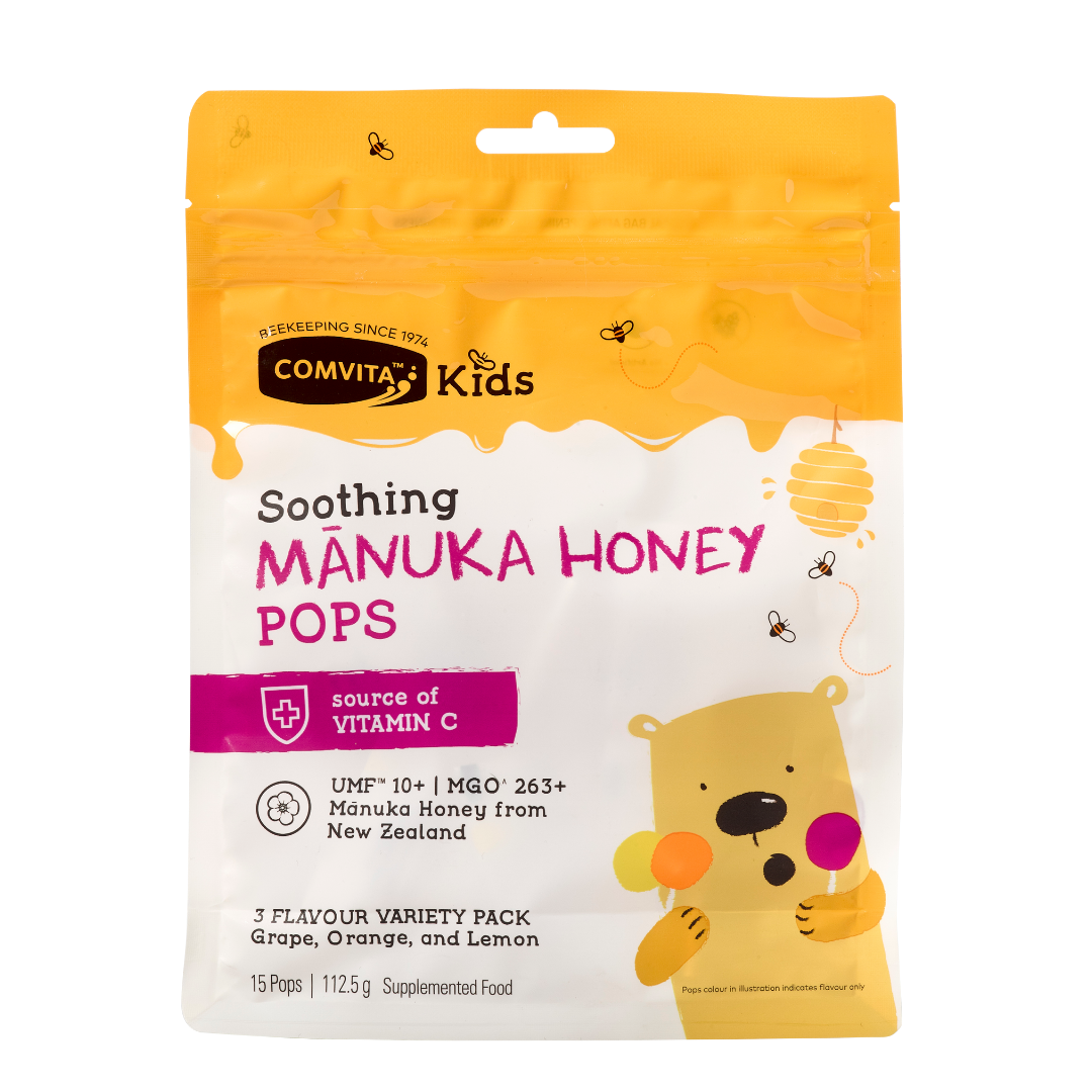 Comvita Manuka Honey UMF™ 10+ Soothing Pops, 15 pops