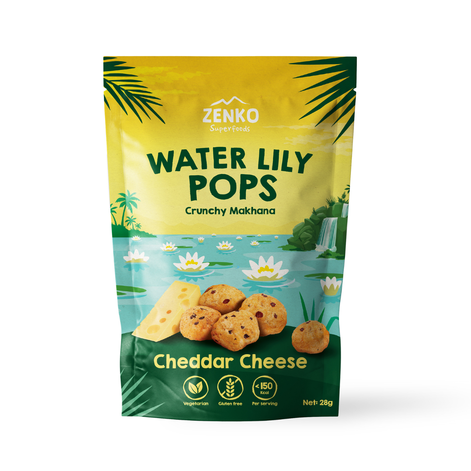 Zenko Superfoods Water Lily Pops - Cheddar Cheese, 28g
