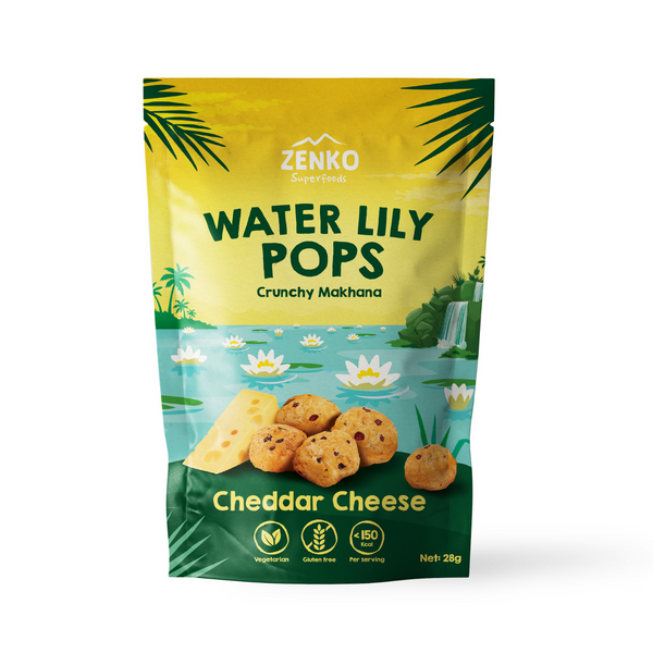 Zenko Superfoods Water Lily Pops - Cheddar Cheese, 28g