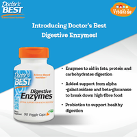Doctor's Best Digestive Enzymes, 90 vcaps