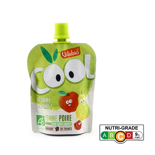 Vitabio Cool Fruits Apple-Pear Organic Smoothie, 90 g