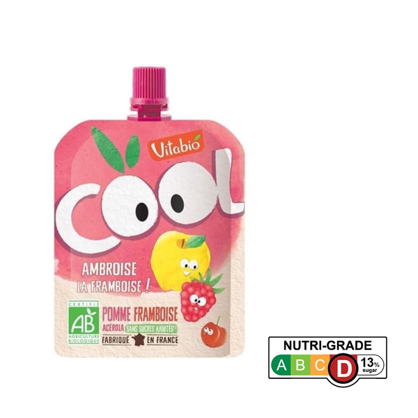 Vitabio Cool Fruits Apple-Raspberry Organic Smoothie, 90 g
