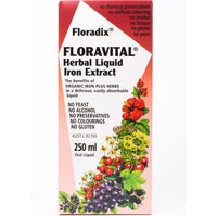 Salus Haus Floradix Floravital Liquid Iron Supplement (Yeast/Gluten Free), 250 ml-NaturesWisdom
