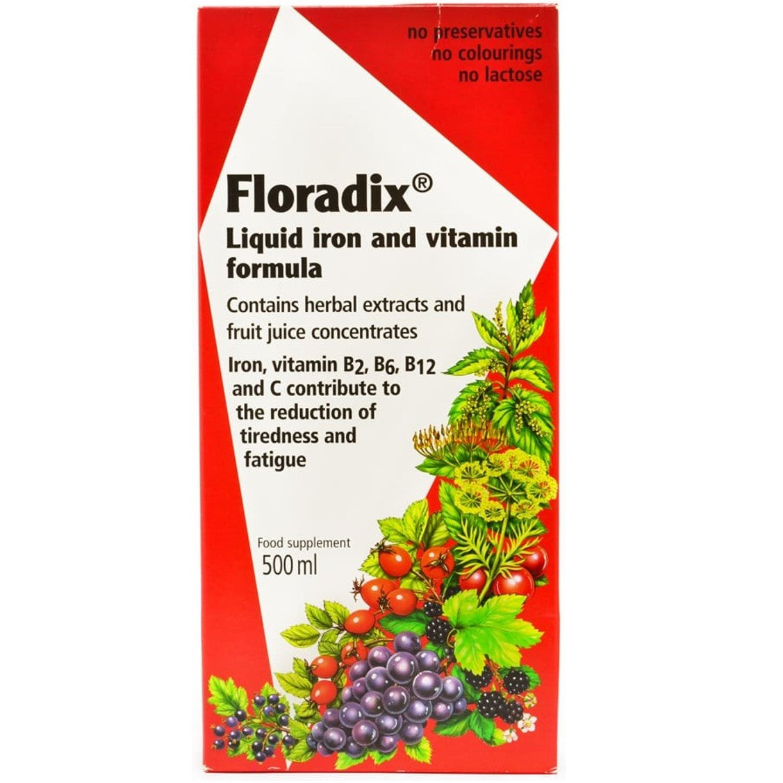 Salus Haus Floradix Liquid Iron Formula, 500 ml-NaturesWisdom