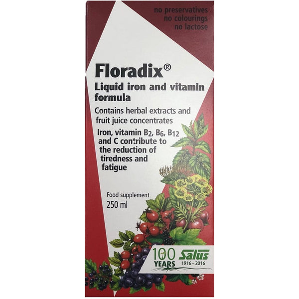 Salus Haus Floradix Liquid Iron Formula, 250 ml.