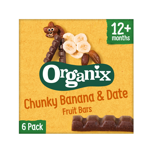 Goodies Organic Chunky Fruit Bars - Banana & Date