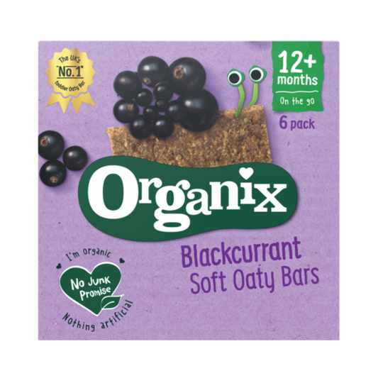 Organix Goodies Organic Soft Oaty Bars - Blackcurrant, 6 x 30 g.