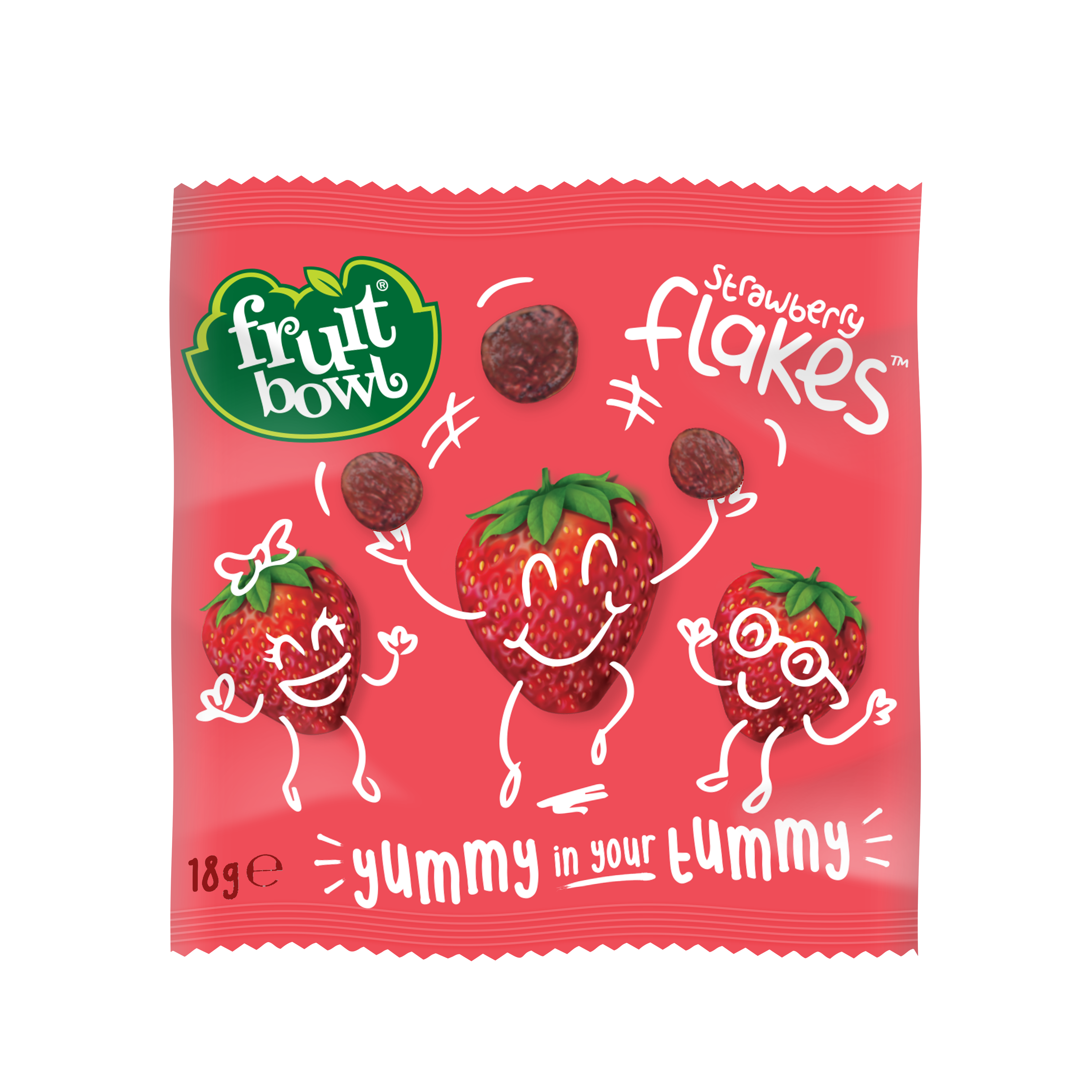 Fruit Bowl Fruit Flakes- Strawberry, 5 x 18g. [Expiry 02/05/2024]