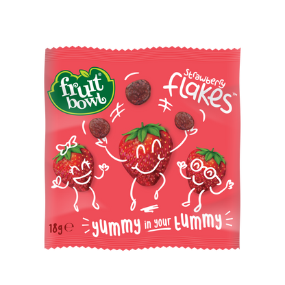 Fruit Bowl Fruit Flakes- Strawberry, 5 x 18g. [Expiry 02/05/2024]