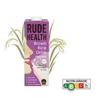 Rude Health Organic Dairy-free Drink - Brown Rice (Gluten Free), 1 L.