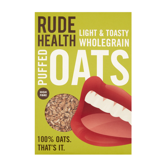 Rude Health Light & Toasty Wholegrain Puffed Oats, 175g.