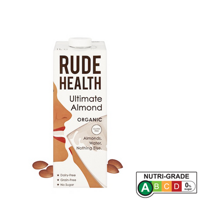 Rude Health Organic Dairy-free Drink - Ultimate Almond (Gluten Free), 1L.