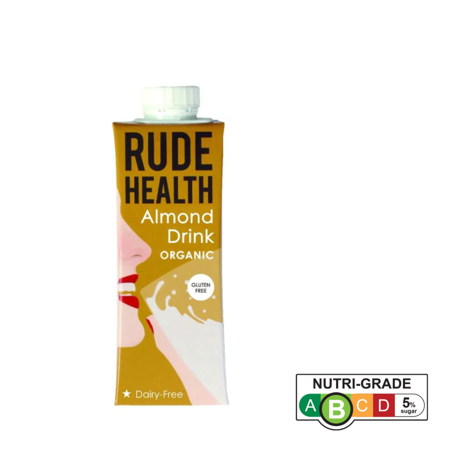 Rude Health Organic Dairy-free Mini Almond Drink (Gluten-free), 250 ml.