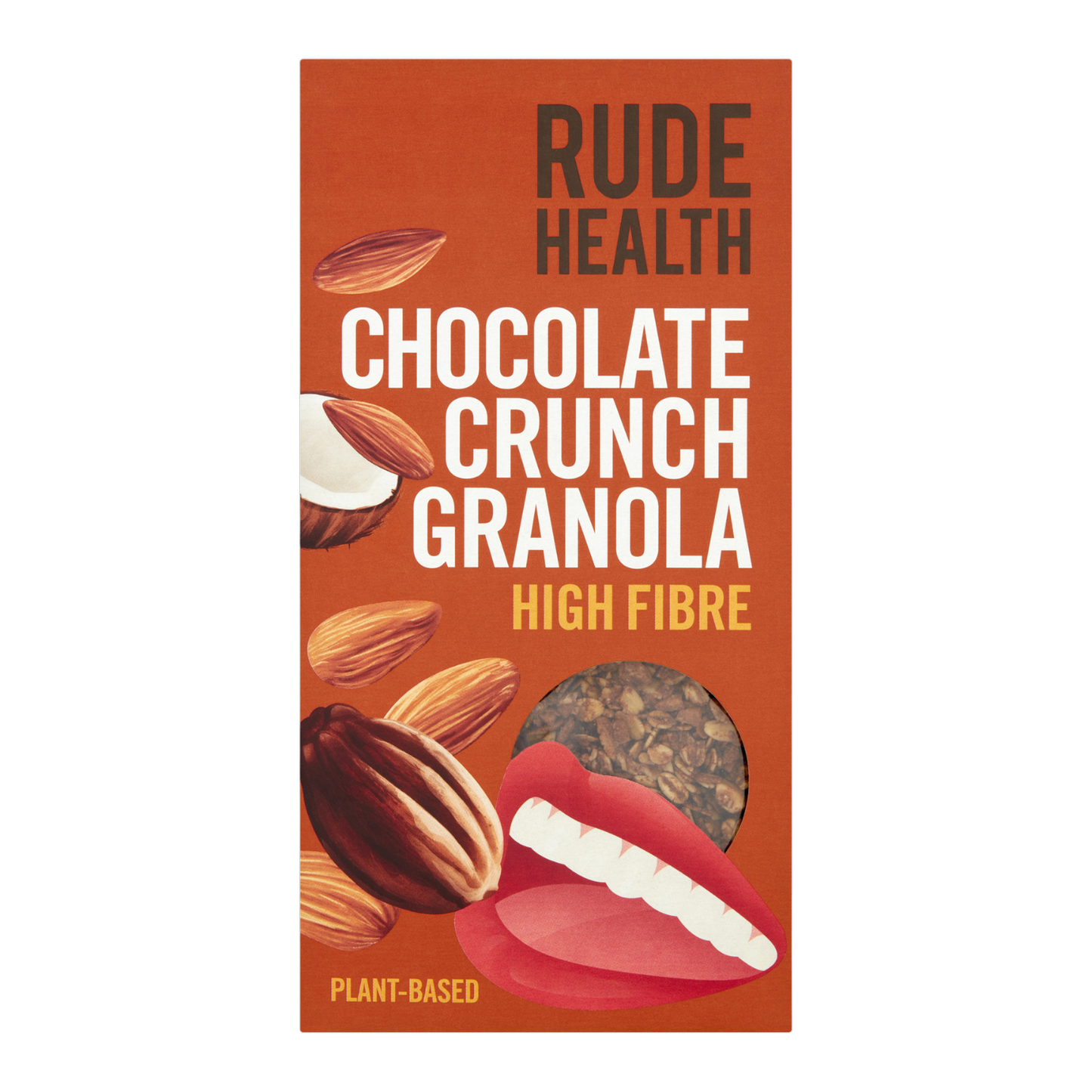 Rude Health High Fibre Chocolate Crunch Granola, 400g.