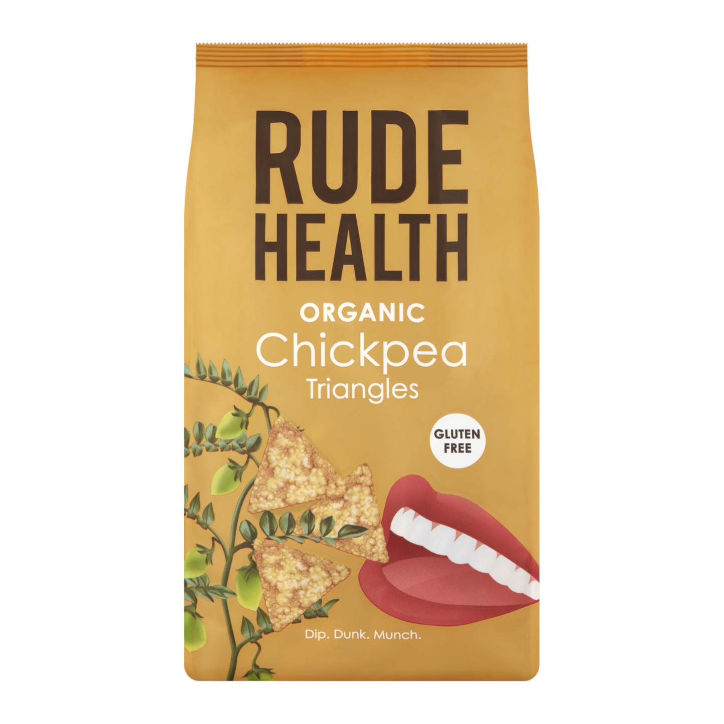 Rude Health Organic Chickpea Triangles, 80g.