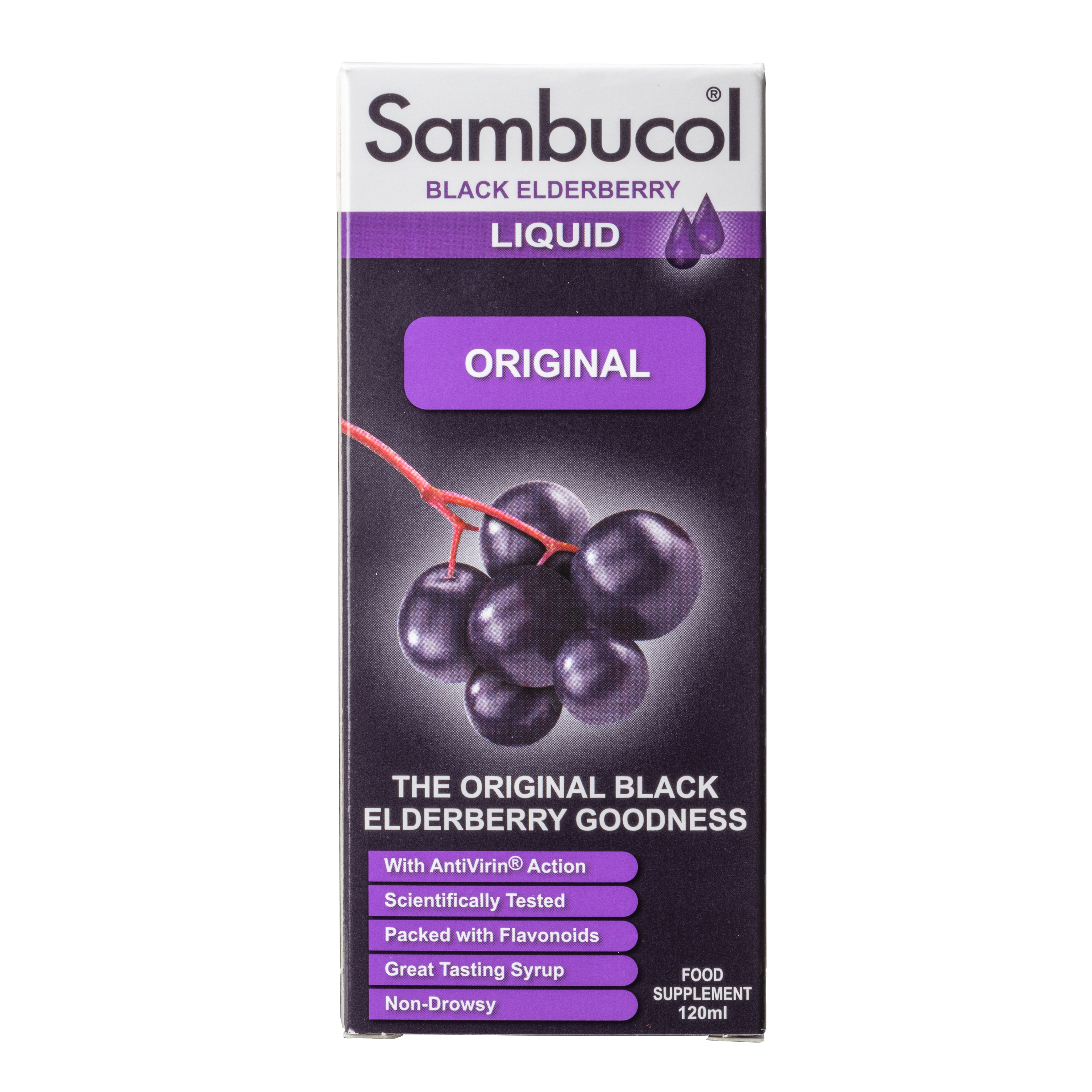 [25% Off Bundle Deal] 3 x Sambucol Regular/Original (UK Version), 120 ml. [Exp: 31/10/2023]