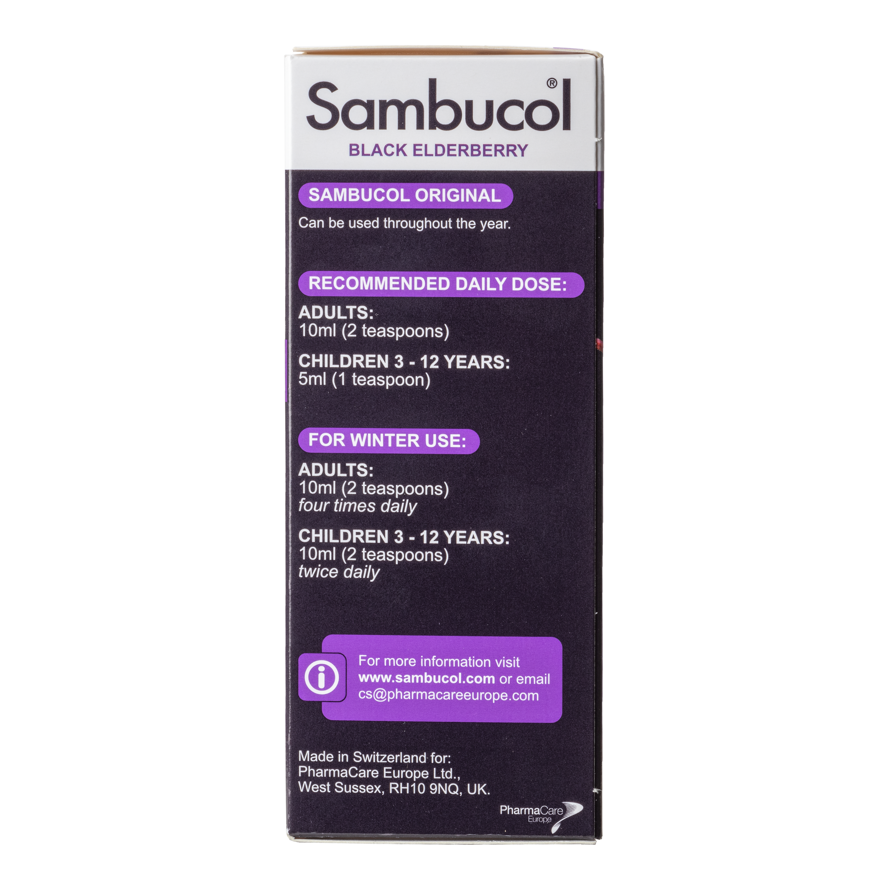[25% Off Bundle Deal] 3 x Sambucol Regular/Original (UK Version), 120 ml. [Exp: 31/10/2023]