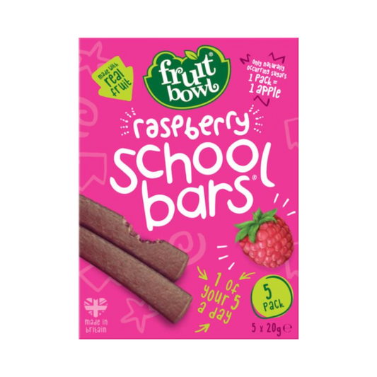 Fruit Bowl School Bars- Raspberry, 5 x 20g.