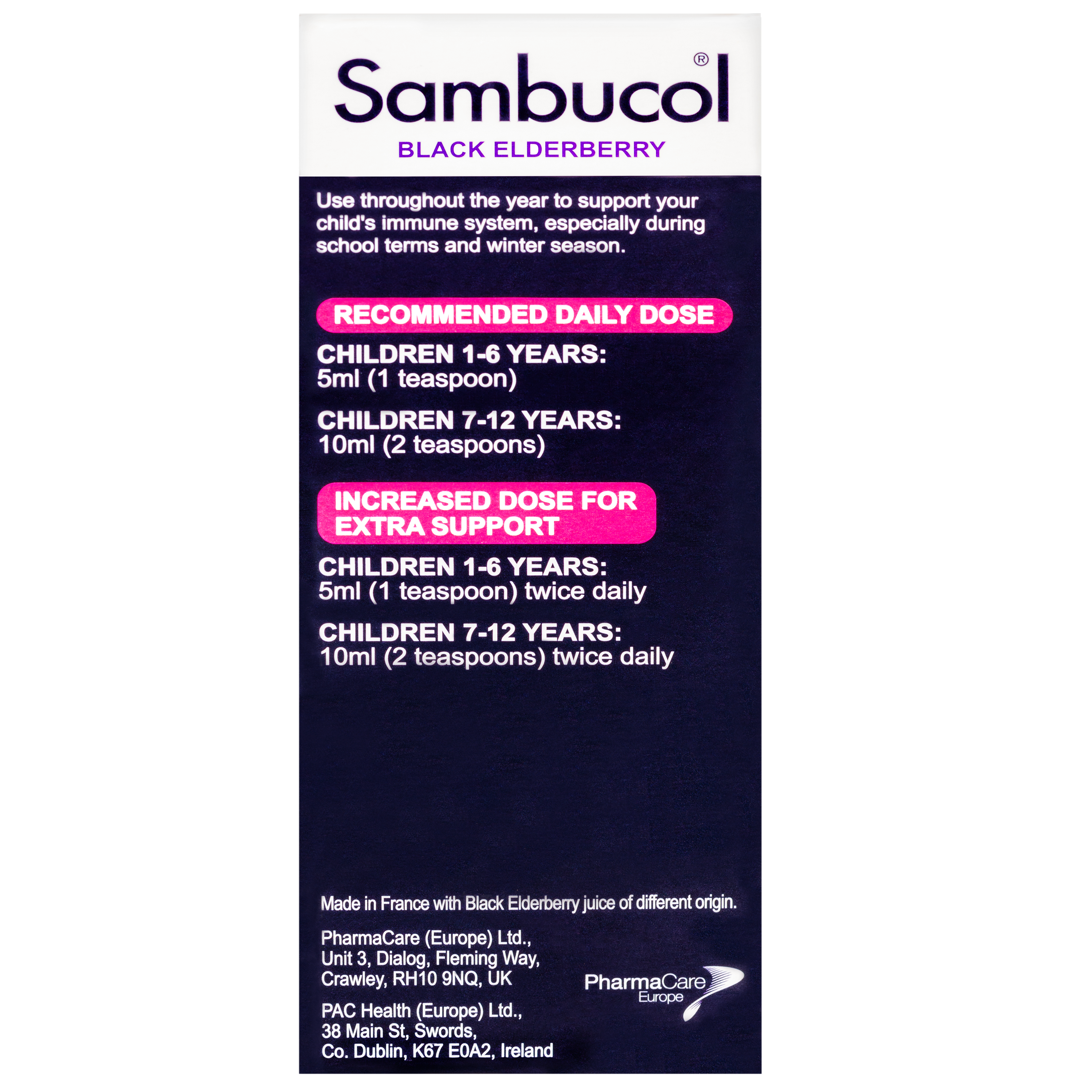 [25% Off Bundle Deal] 3 x Sambucol Kids Formula (UK Version), 120 ml.