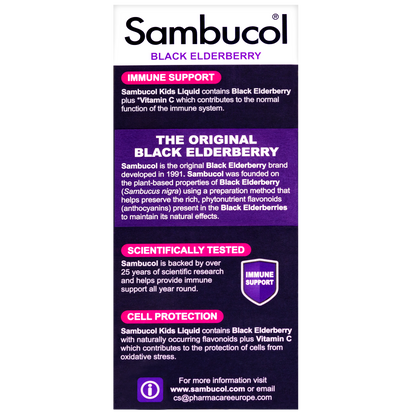 Sambucol Kids Formula (UK Version), 120 ml. *Authorised Exclusive Distributor