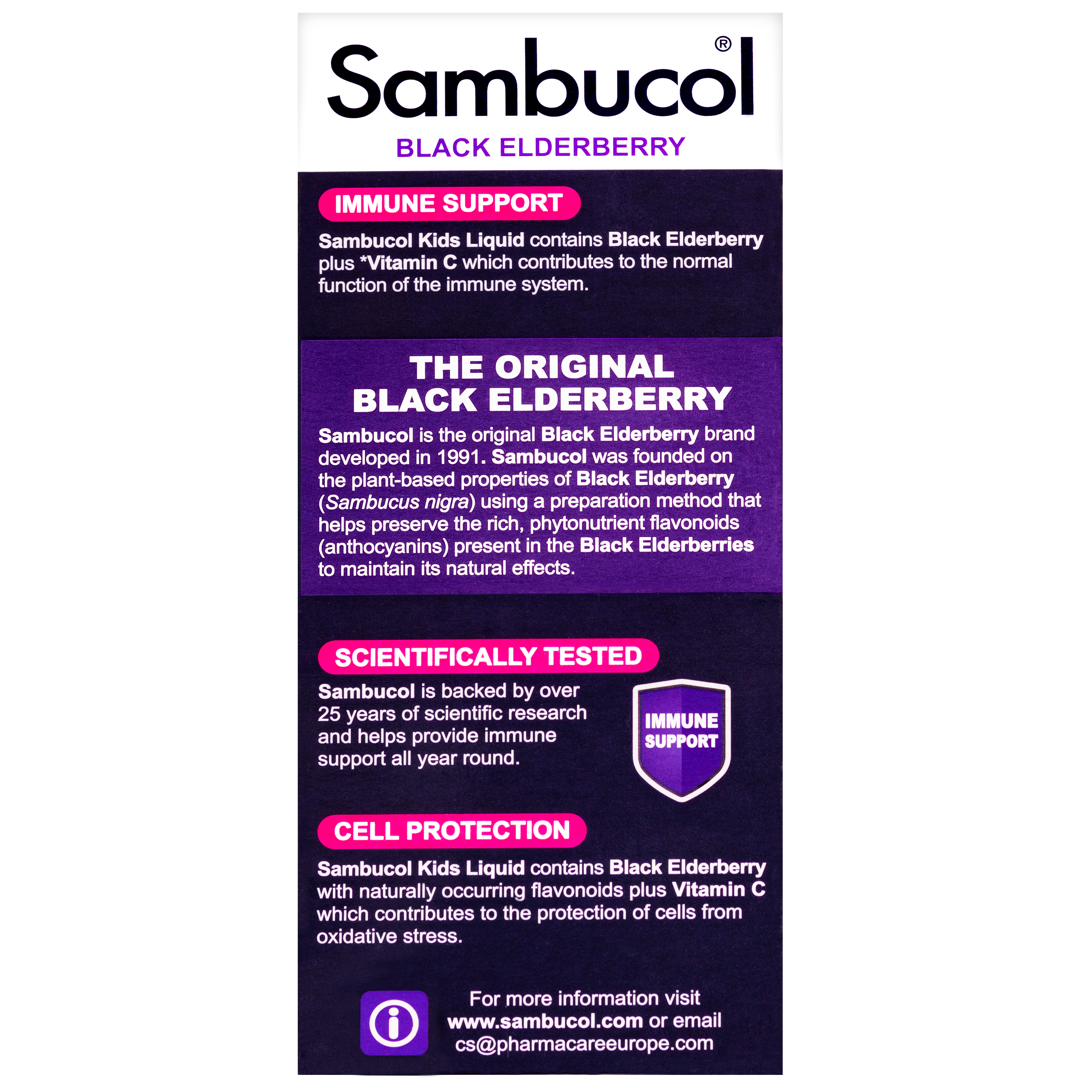 [25% Off Bundle Deal] 3 x Sambucol Kids Formula (UK Version), 120 ml.