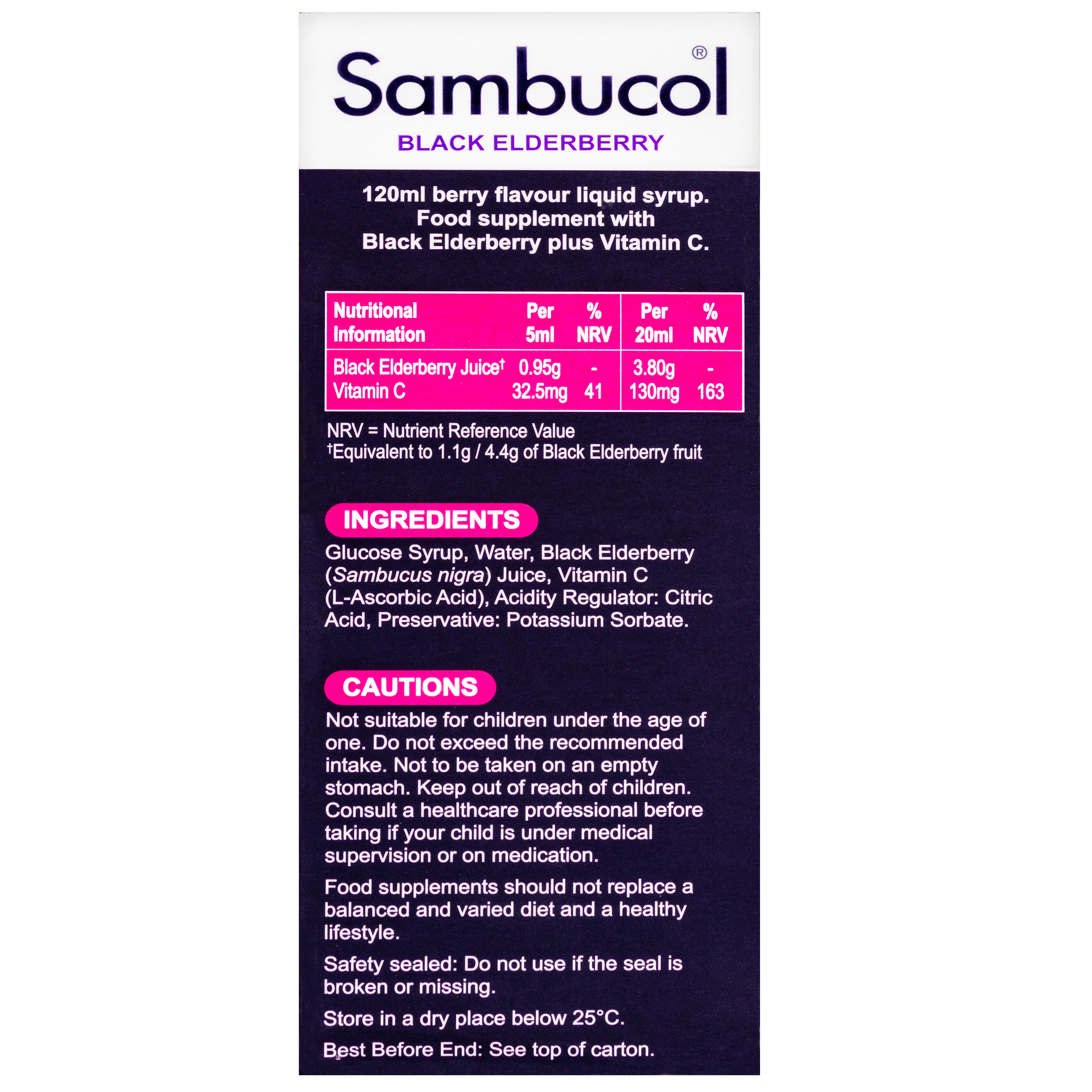 25% OFF [Bundle of 3] Sambucol Kids Formula (UK Version), 120 ml. *Authorised Exclusive Distributor