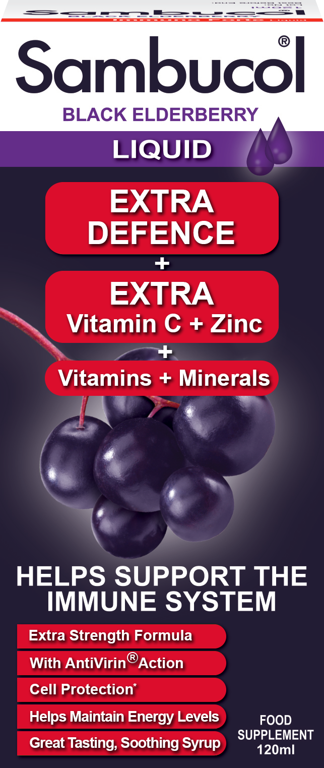 25% OFF [Bundle of 3] Sambucol Extra Defence (UK Version), 120ml. *Authorised Exclusive Distributor