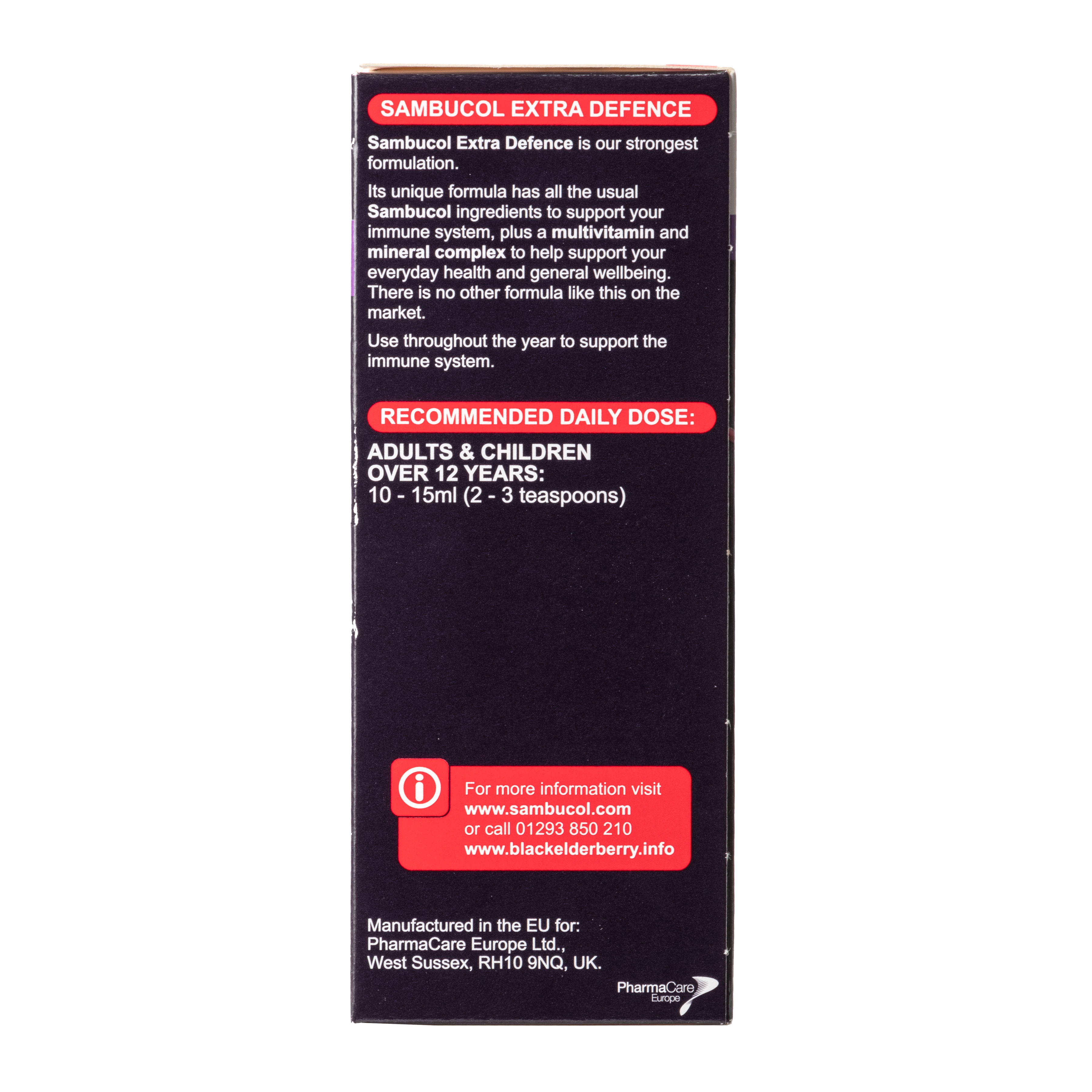 25% OFF [Bundle of 3] Sambucol Extra Defence (UK Version), 120ml. *Authorised Exclusive Distributor