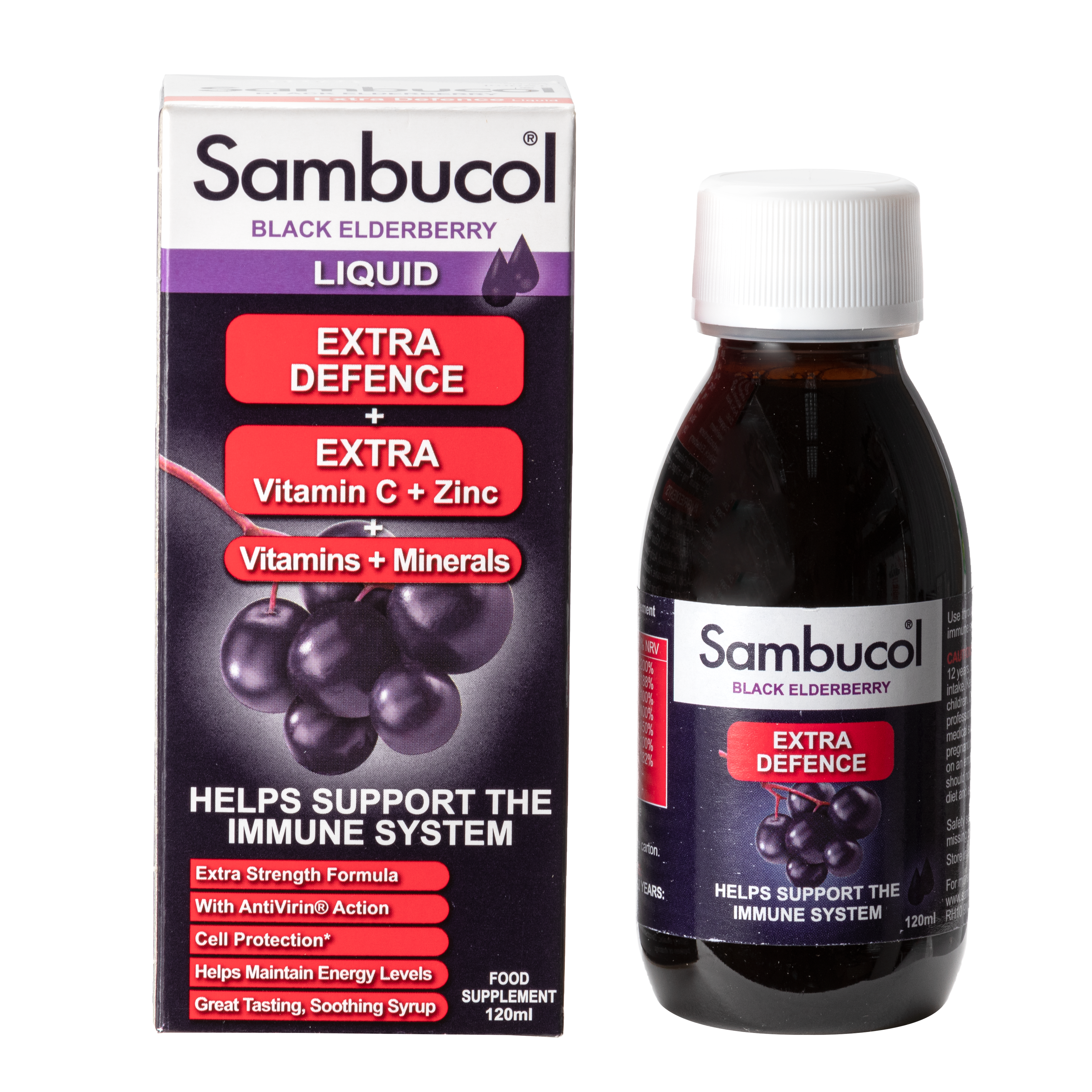 25% OFF [Bundle of 3] Sambucol Extra Defence (UK Version), 120ml. *Authorised Exclusive Distributor