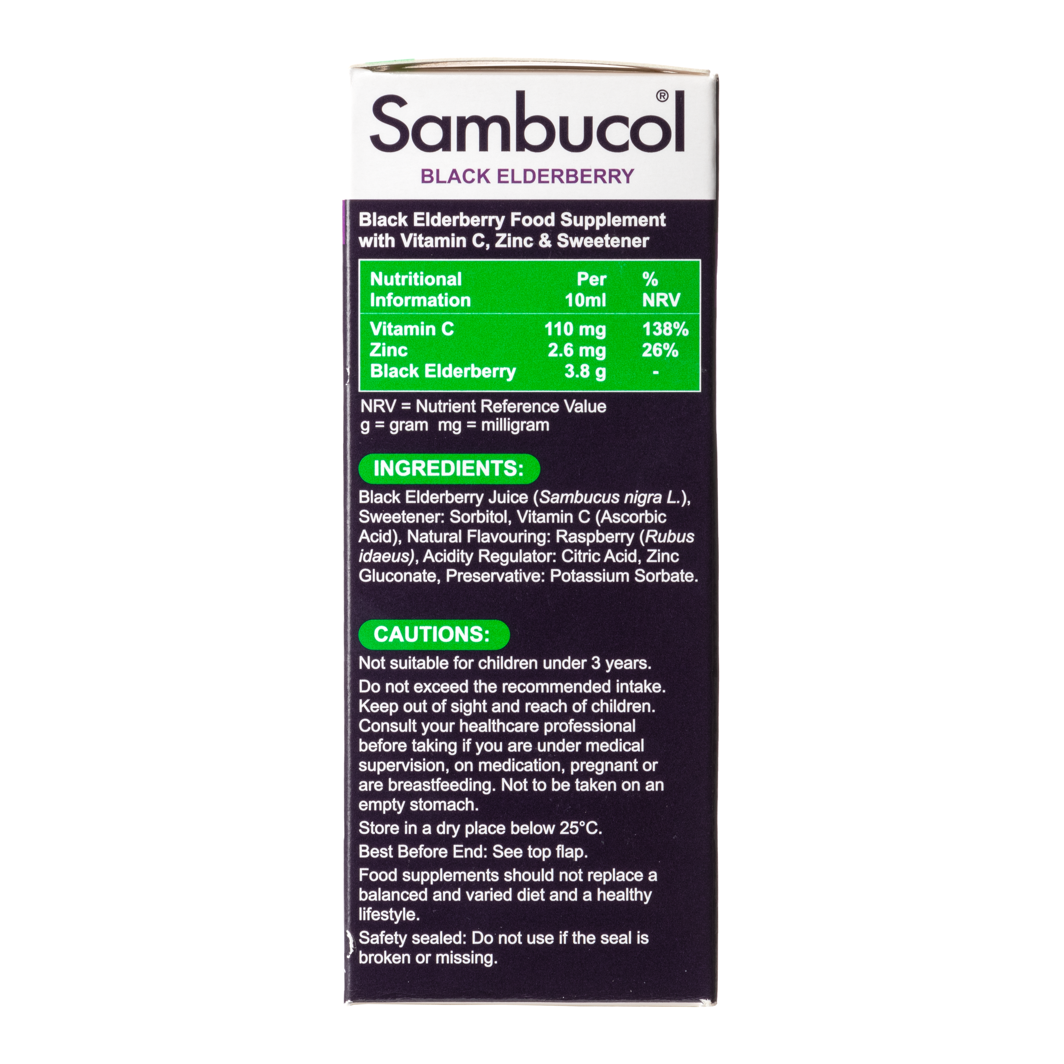 Sambucol Immuno Forte Sugar Free (UK Version), 120ml. *Authorised Exclusive Distributor