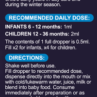 [25% Off Bundle Deal] 3 x Sambucol Black Elderberry Drops for Baby, 20 ml.