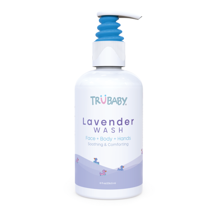 TruBaby Lavender Face+ Body + Hands Wash, 236.5 ml.