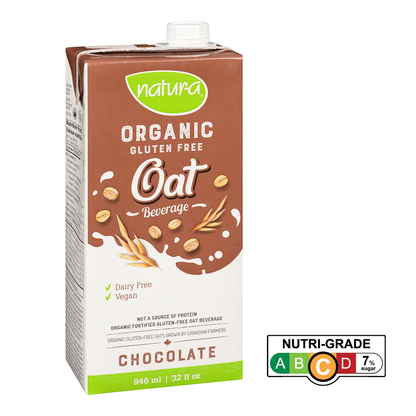 Natur-a Oat Beverage - Chocolate (Organic), 946 ml.