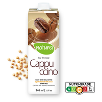 [Case of 12] Natur-a Enriched Soy Beverage - Cappuccino (Organic), 946 ml.