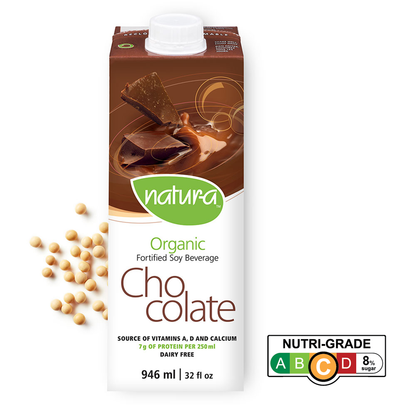 [Case of 12] Natur-a Enriched Soy Beverage - Chocolate (Organic), 946 ml.