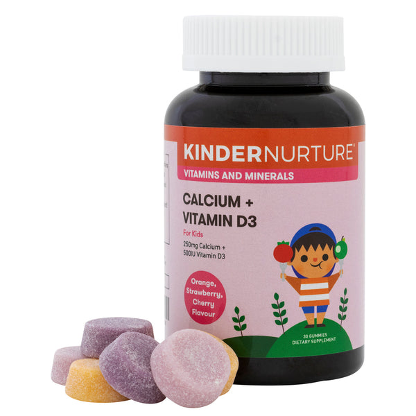 KinderNurture Calcium + Vitamin D3, 30 gummies